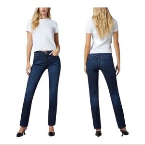 NWT DL1961 Revolve Coco Mid Rise Curvy Straight Jeans Dark Wash Size 24